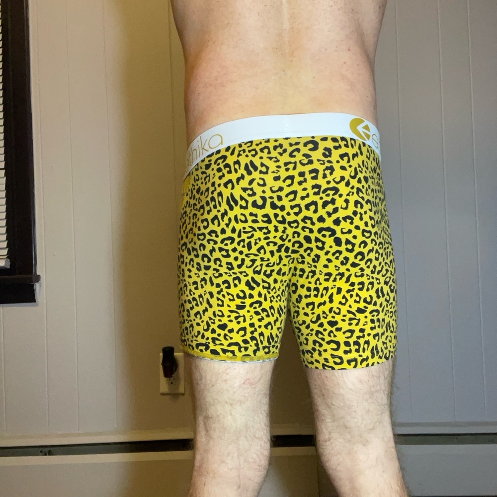 Ethika Yellow and Black Plaid Boxer Briefs - Picture 2 of 4